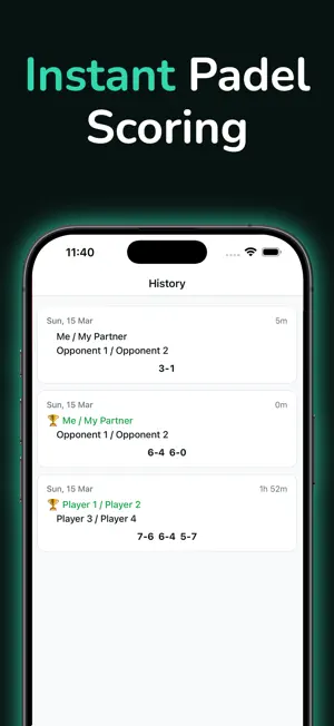 Imagzle padel tracker screenshot 2