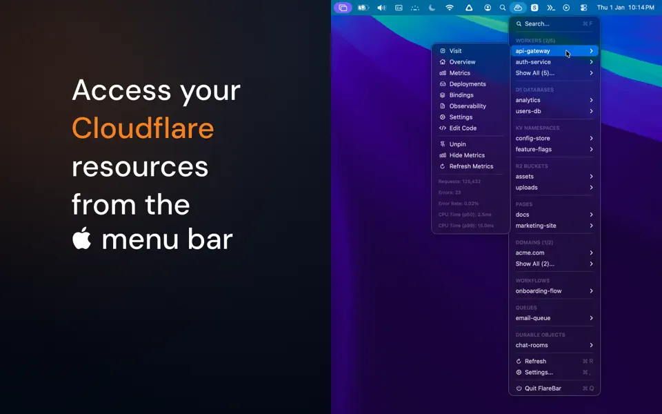 Screenshot 1 of FlareBar 1.0.2