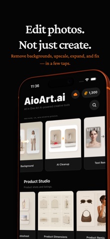 AioArt: AI Photo Studio iPhone screenshot