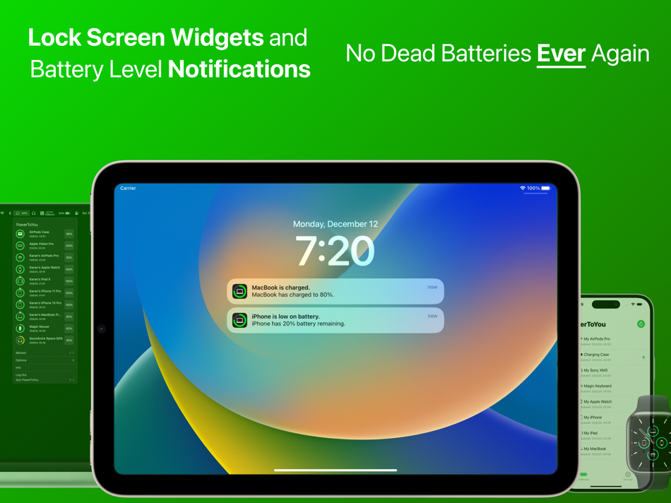 #4. Battery Widget: PowerToYou (macOS) Podle: Karandeep Singh