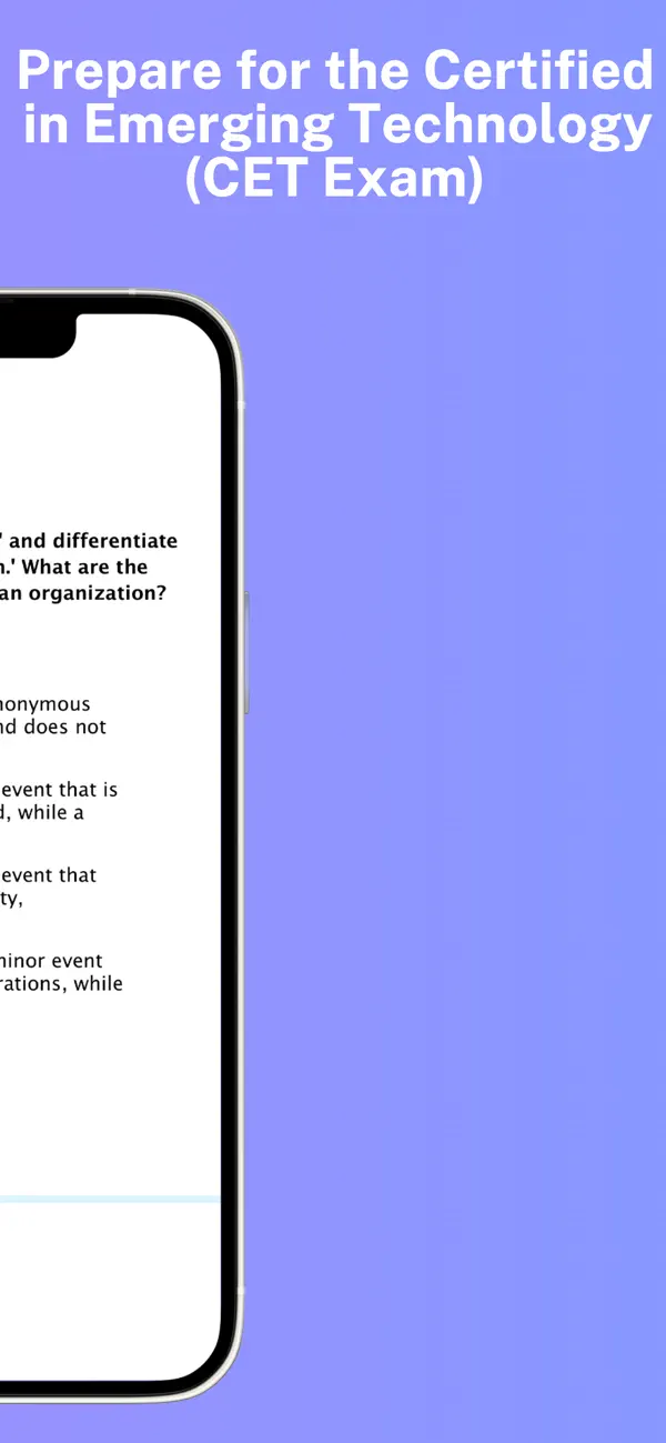 Screenshot #3 pour ISACA ITCA, CET Exam Mastery