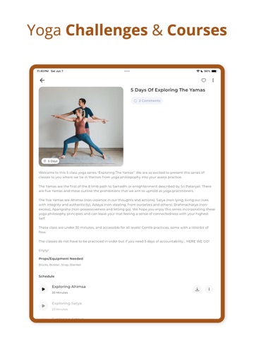 Next Level Yoga Community iPad screenshot