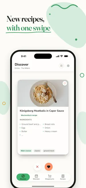 Wochentisch: Meal Planner screenshot 1