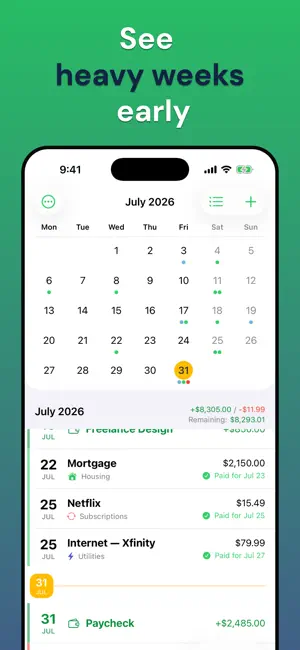 Bill Organizer, Tracker: Billo screenshot 3