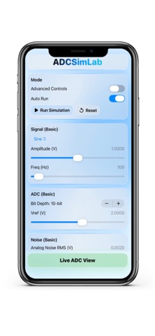 ADCSimLab screenshot