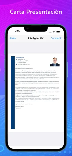 Captura de pantalla de Currículum Vítae - Crear CV en iPhone 5
