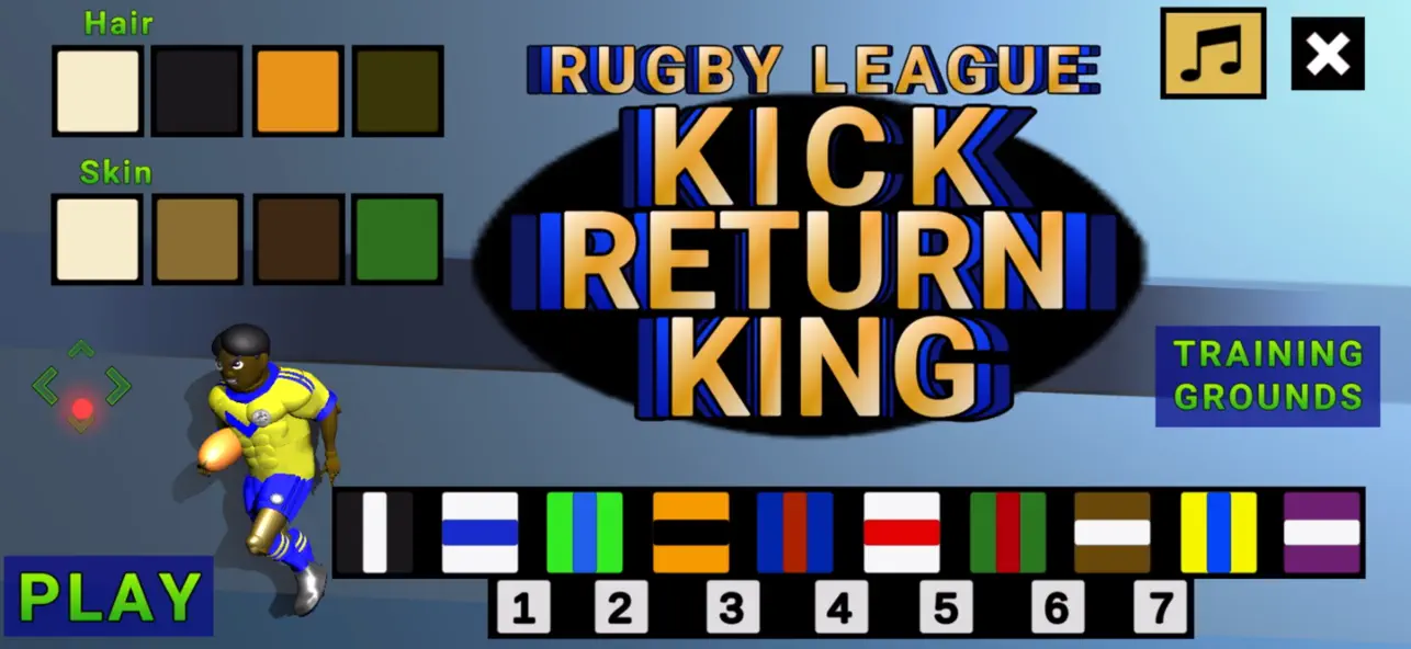 Screenshot #1 pour RUGBY LEAGUE-KICKRETURNKING