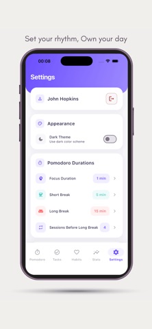 Timely: Pomodoro & Tasks Screenshot 9 of 10