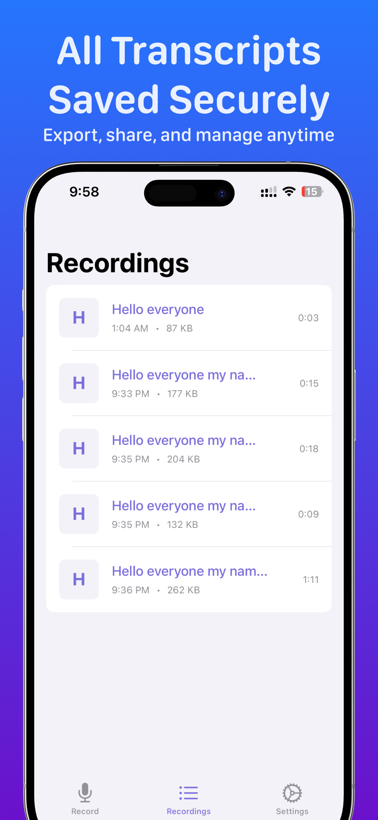Speakly AI: Voice 2 Text Notes