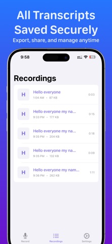Speakly AI: Voice 2 Text Notes screenshot