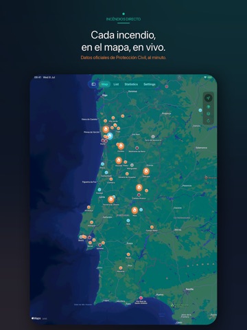 Incendios Ahora iPad screenshot 1