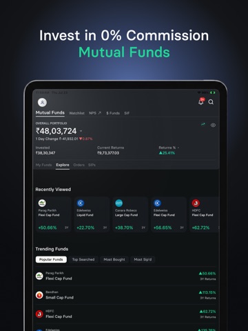 INDmoney: US Stocks, IPO, F&O iPad screenshot 7