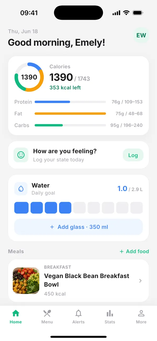 #1. Nutrig: Nutrition Tracker (iOS) Podle: Yahor Bulyhin