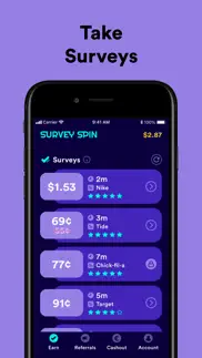 survey spin: get paid cash! iphone screenshot 4