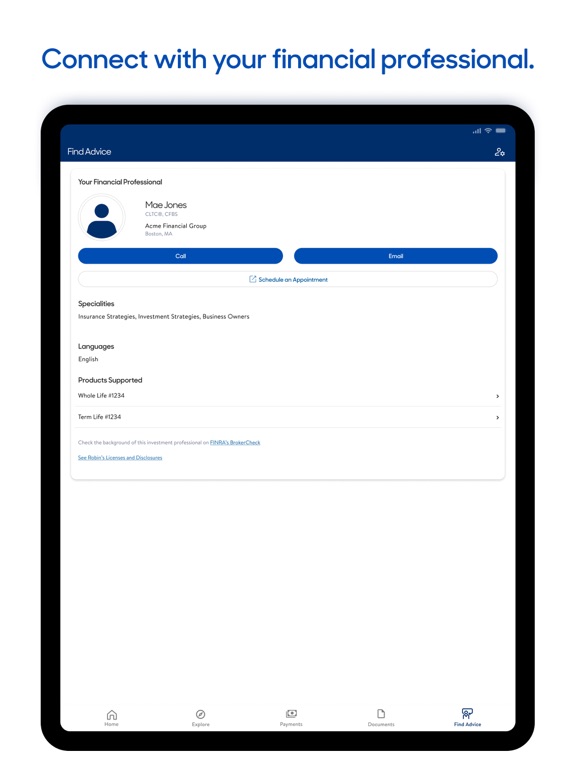 MassMutual iPad screenshot 4 - Finance app