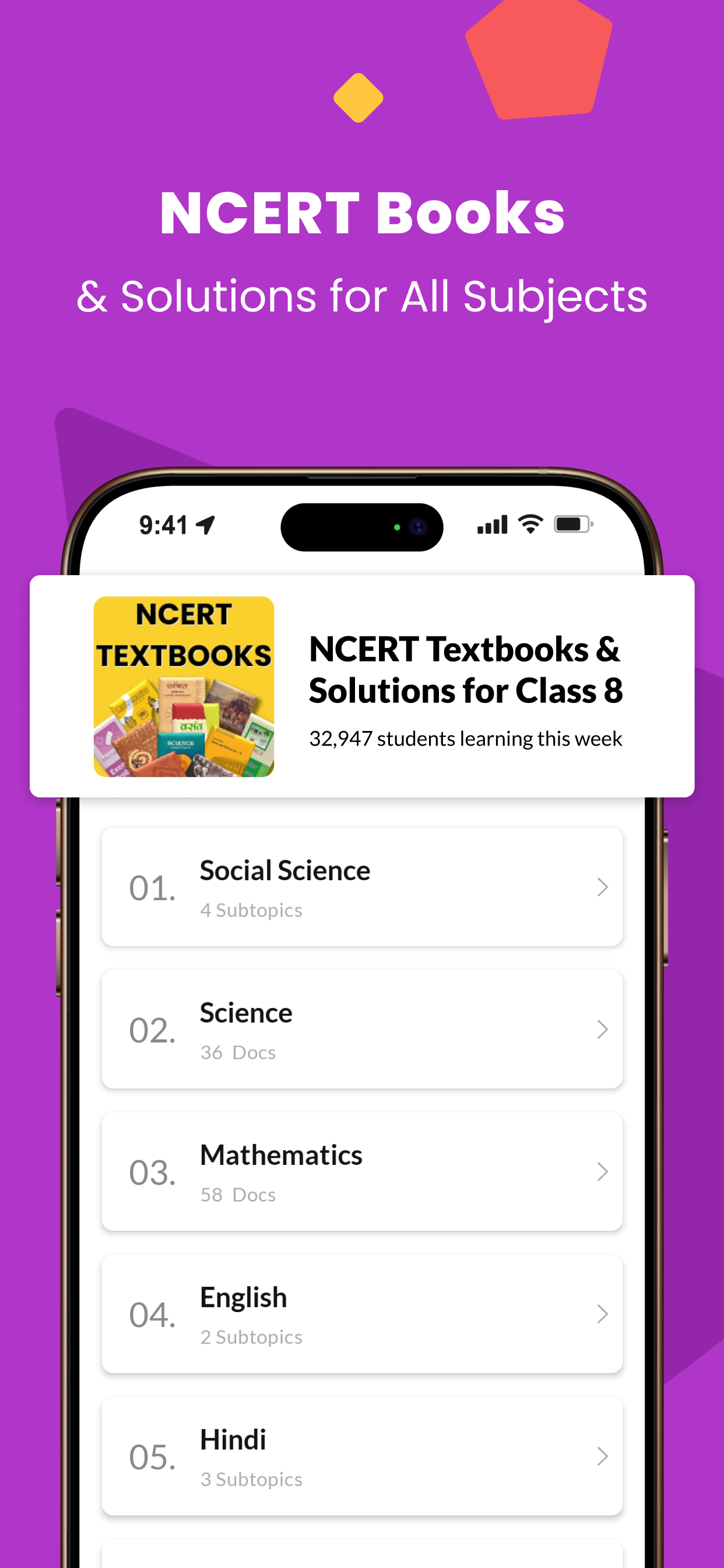 Class 8 CBSE NCERT & Maths App screenshot 6