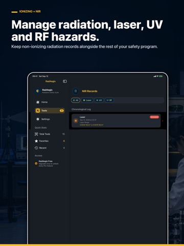 RadAegis: Radiation Safety iPad screenshot