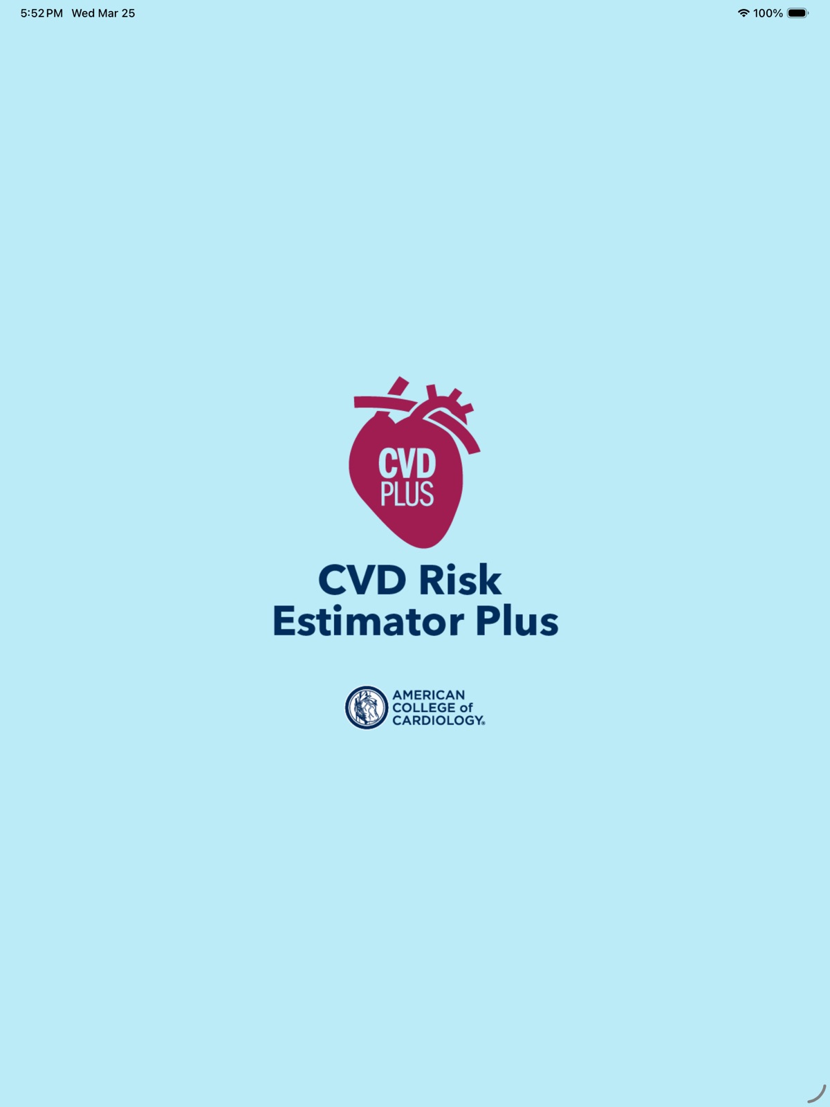 CVD Risk Estimator Plus ipad screenshot 1