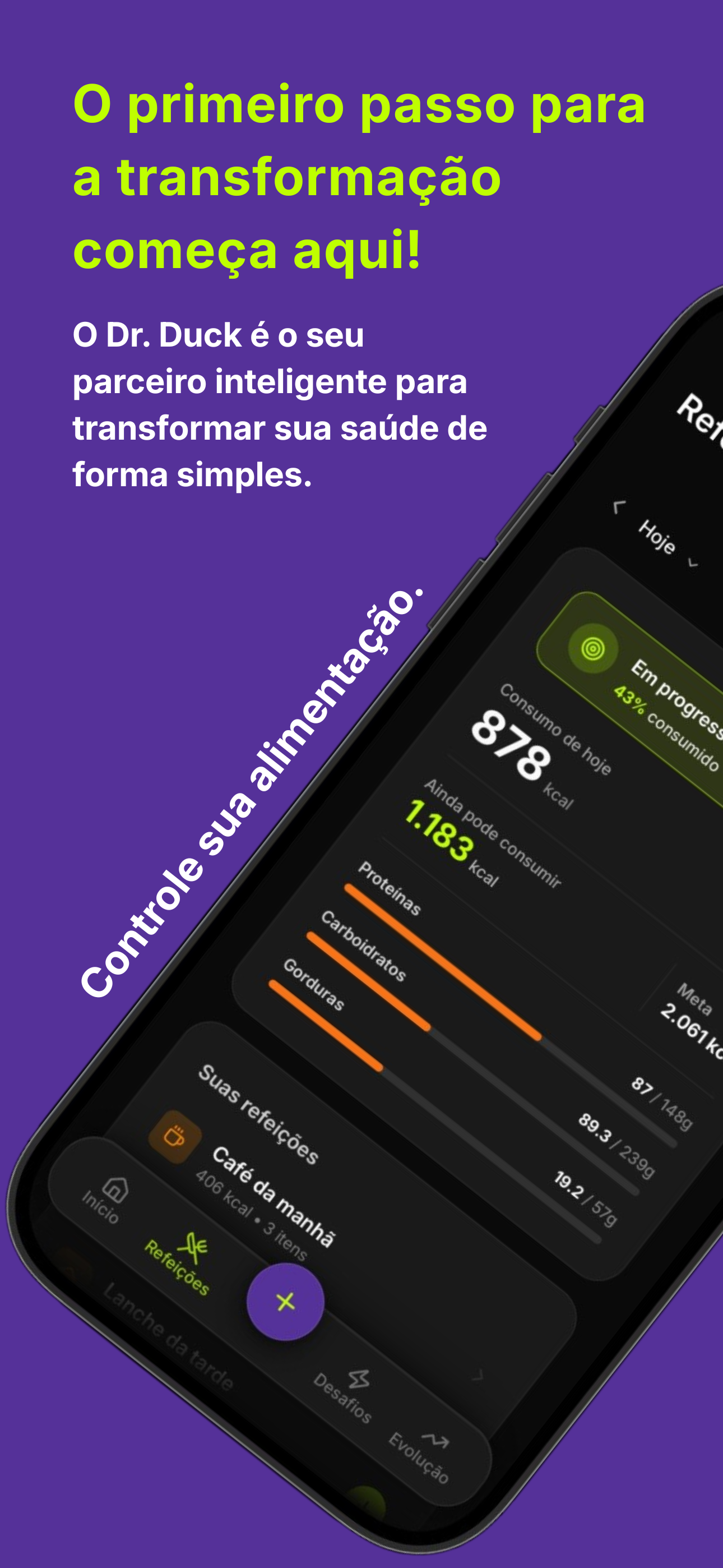 Dr. Duck: Alimentação e Treino screenshot 4