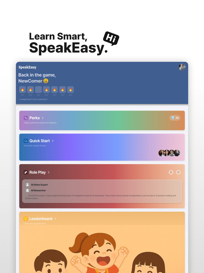 SpeakEasyAI Speaking Practice