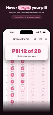 Lady Pill Reminder Screenshot 1 of 6