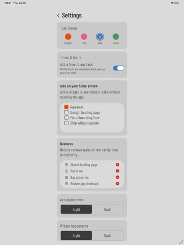 Tally: Weekly To-Do Planner iPad screenshot