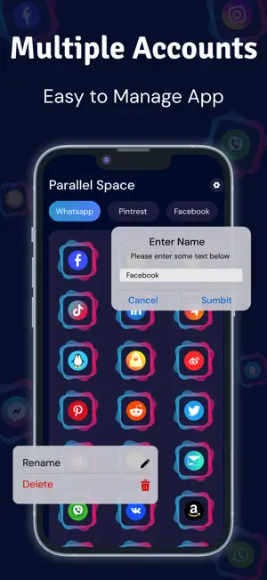 Multiple Accounts - Dual Space screenshot 4
