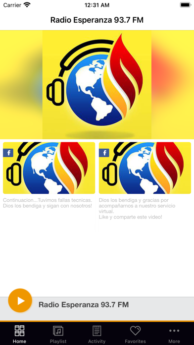 Radio Esperanza 93.7 FM Screenshot