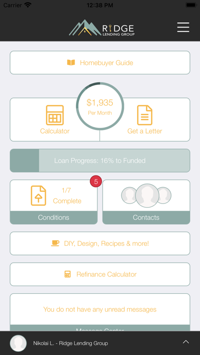 RidgeWay Lending Screenshot