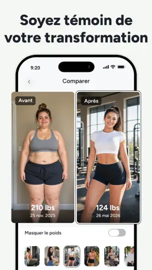 Capture d'écran de Calife : Compte-calories IA sur iPhone 6
