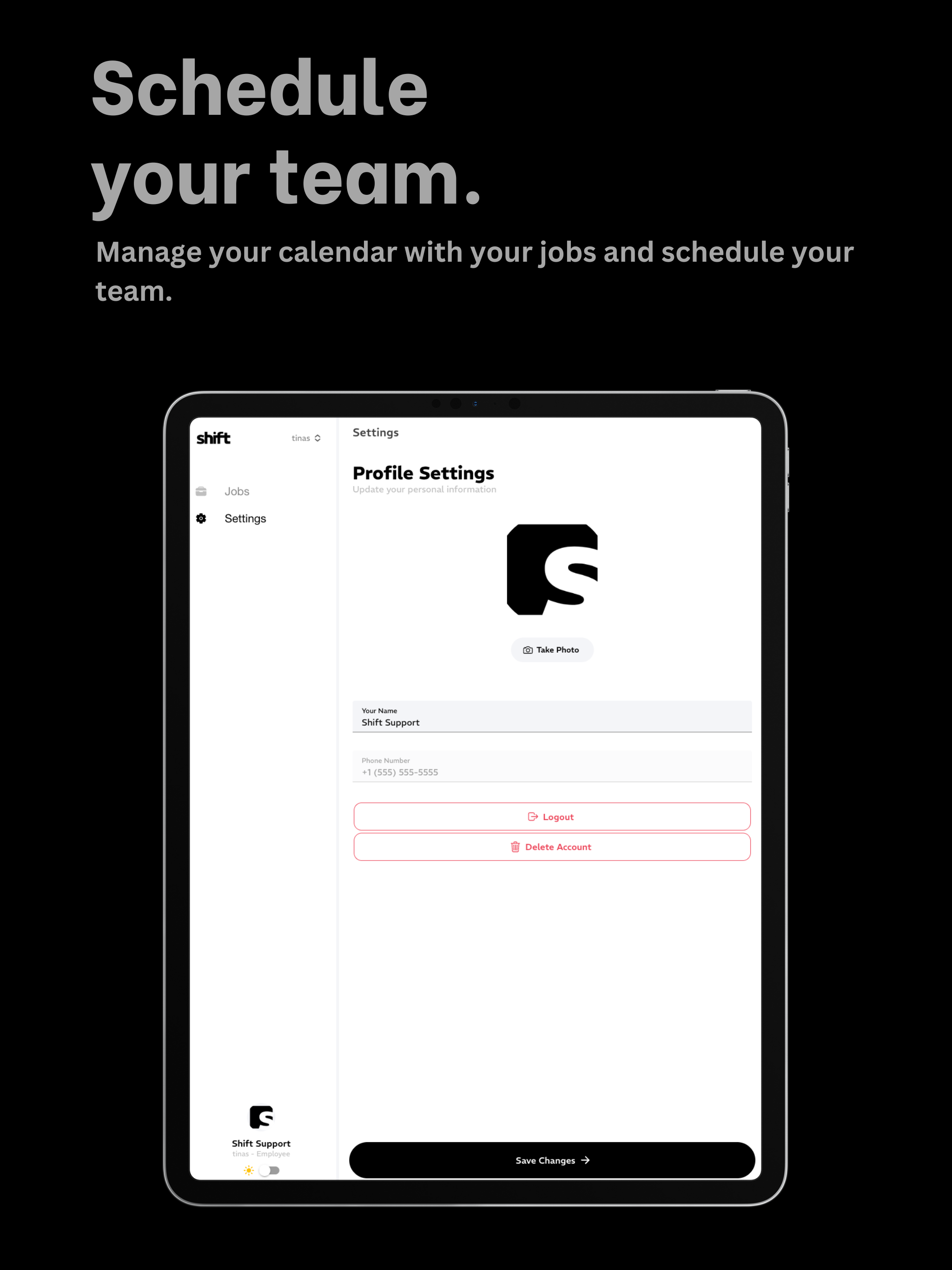 Shift - Team Member Management