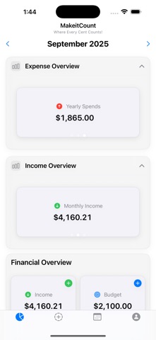 Make It Count: Finance Tracker Screenshot 1 of 9