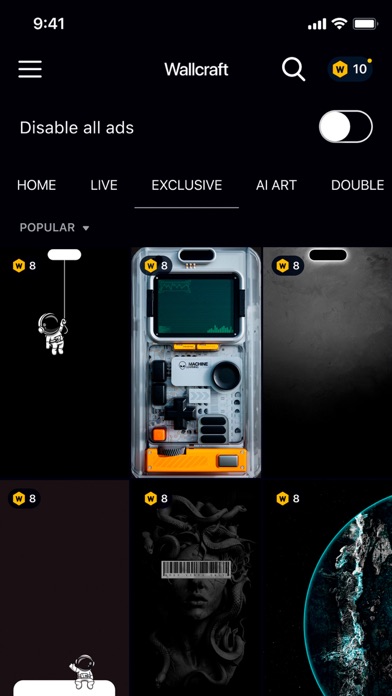 Wallcraft – Wallpapers, live Screenshot