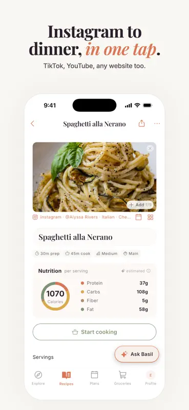 Supper: Recipes & Meal Planner screenshot 1 of 7