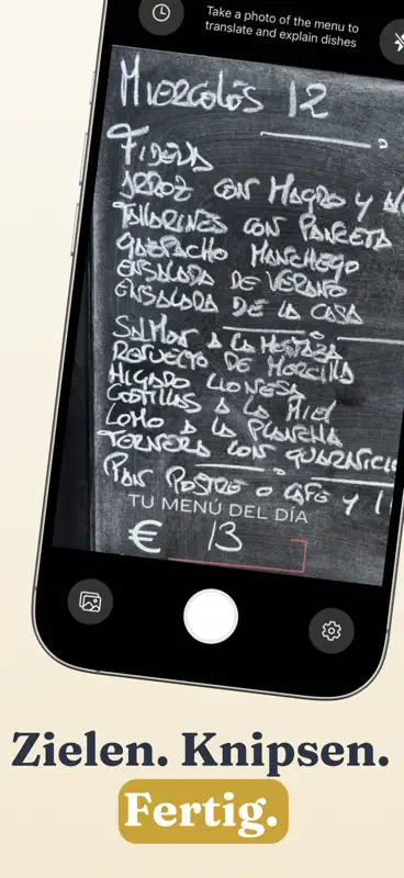 Speisekarten Übersetzer App screenshot 2 of 6