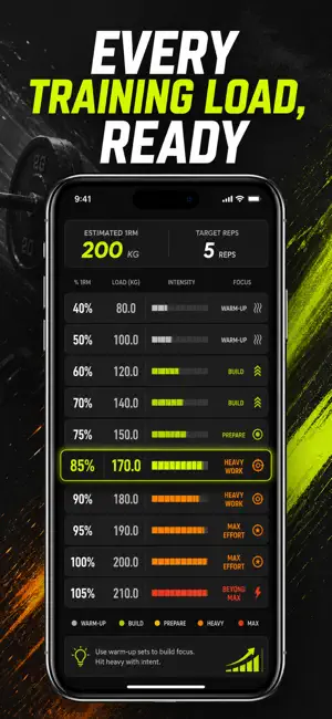 1RM Calculator & Strength Log screenshot 4