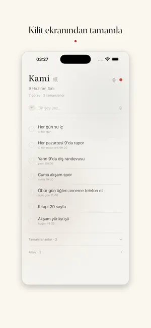 Kami — Quick Notes screenshot 1