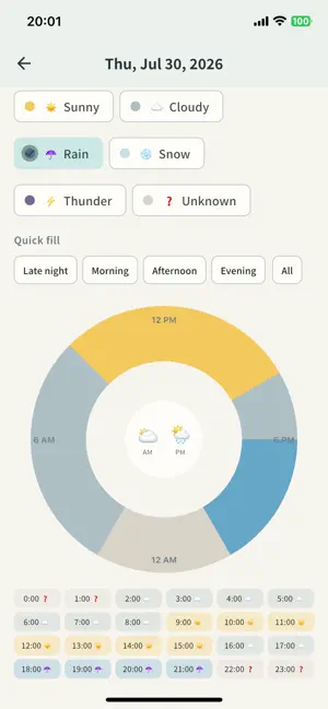 Weather Calendar Journal screenshot 2