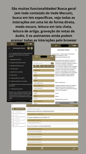 Vade Mecum Pro Direito Brasil iPhone Screenshot 10
