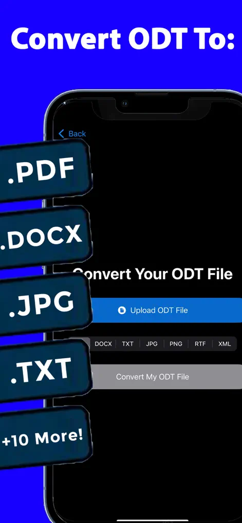 ODT Converter Reader PDF DOCX - Utilities App | MWM