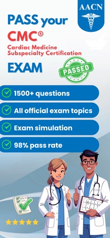 AACN CMC Exam Prep Test 2026 iPhone screenshot