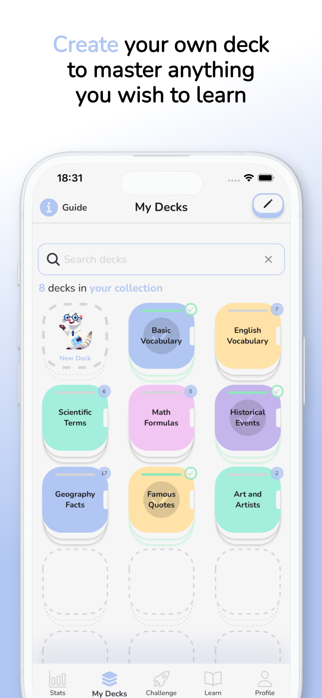 MemoViz: Learn with Flashcards