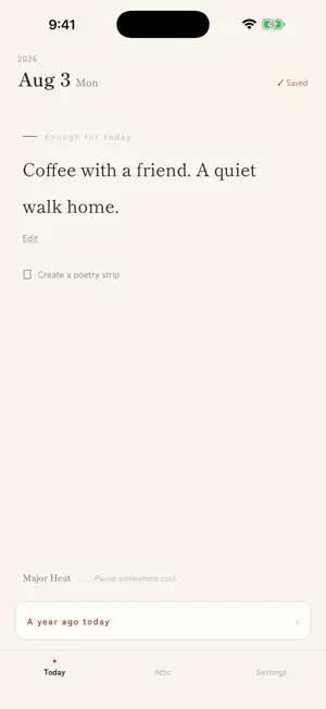 Ichigyo: One-Line Diary screenshot 1
