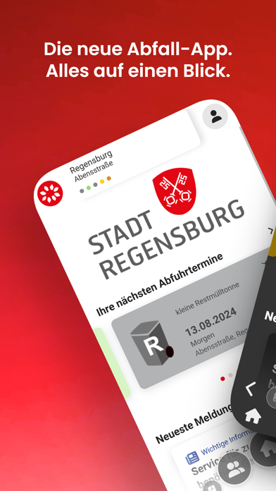 Regensburg Abfall App Screenshot