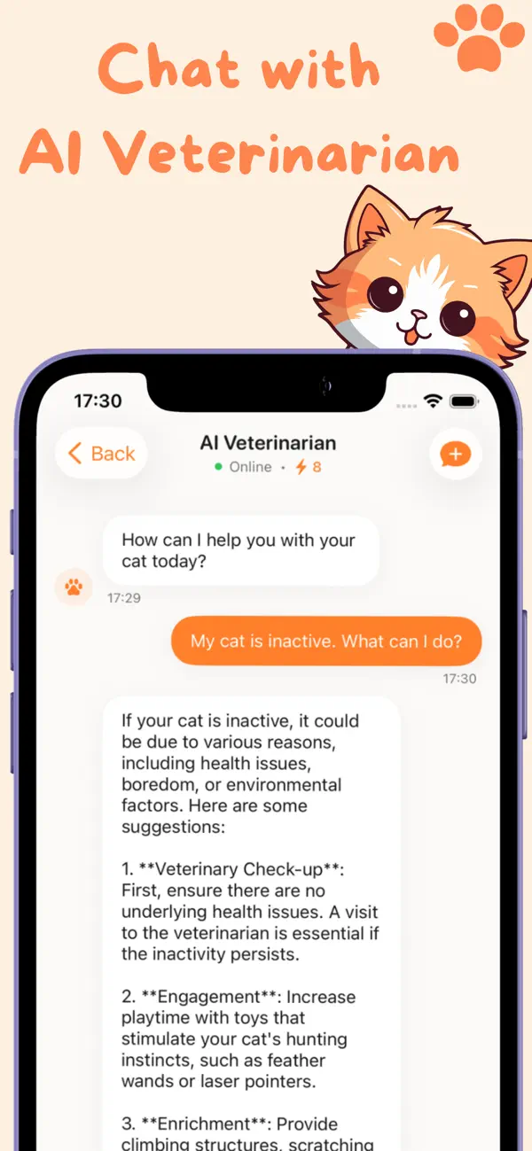 Screenshot #2 pour Happy Cat: Care, Tracking