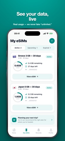 eSIMzio: Travel eSIM screenshot