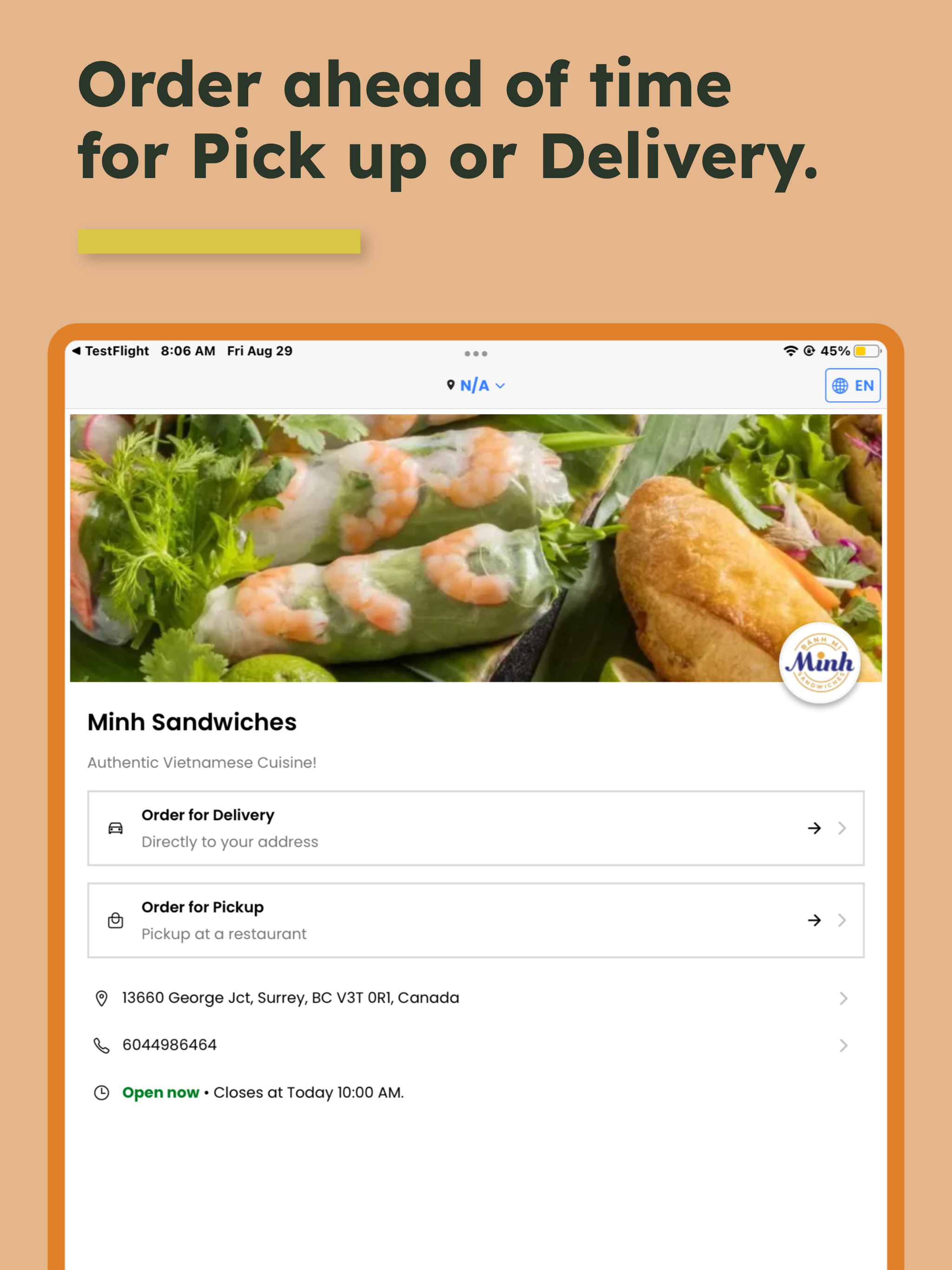Minh Sandwiches