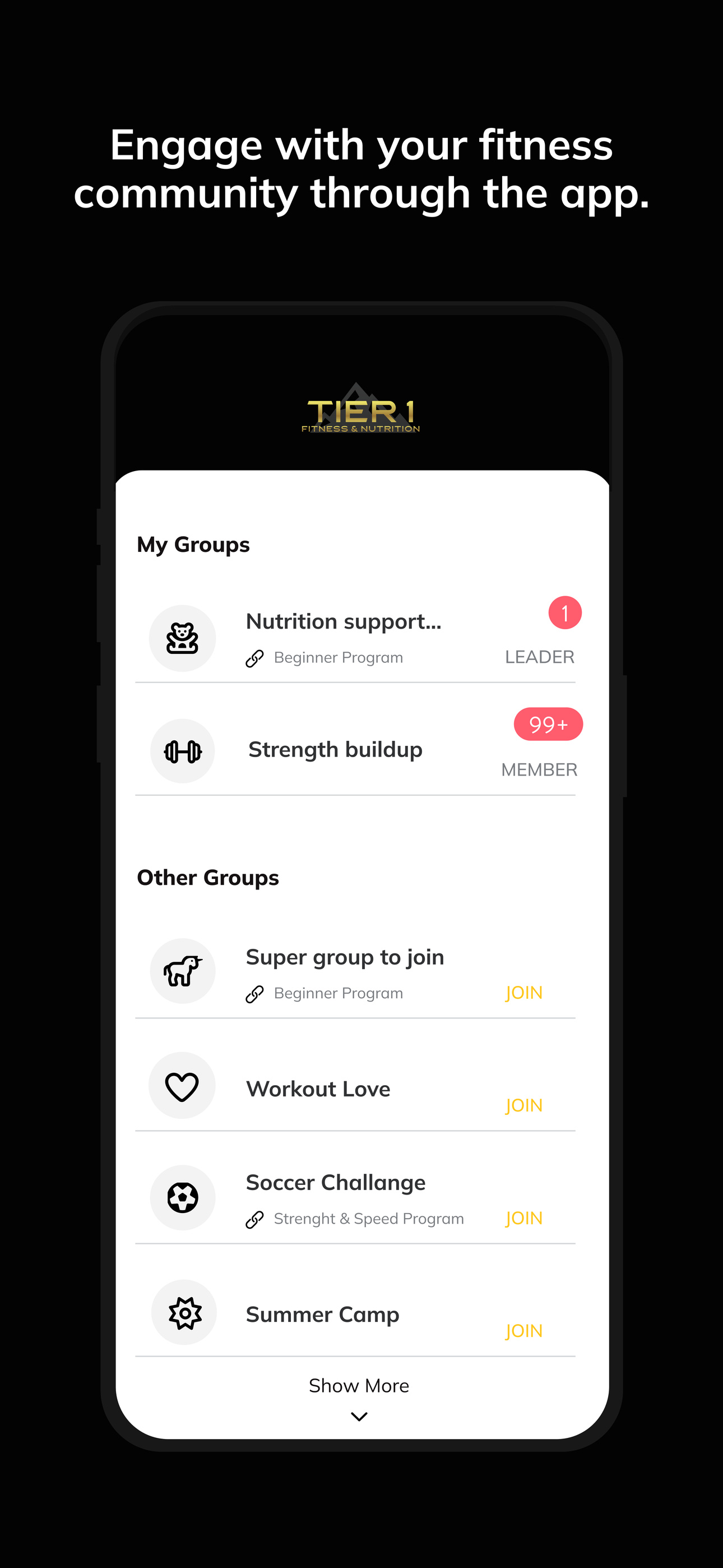 Tier 1 Fitness and Nutrition