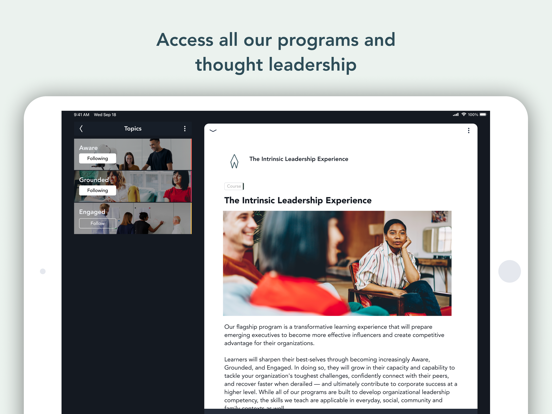 The Academy Within iPad screenshot 4 - Business app