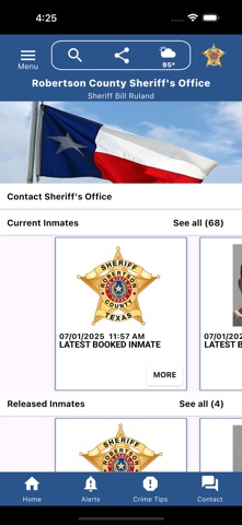 Robertson County Sheriff Texas app screenshot
